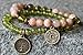 Abundance,Money Bracelet,Sunstone, Peridot,Lucky Mala Gemstone Bracelet,Chakra Bracelet,Healing Meditation,Buddha Yoga Mala