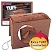 Smead TUFF Expanding File, 12 Pockets, Monthly (Jan.-Dec.), Flap and Cord Closure, Letter Size, Redrope (70388)