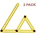 Multi Angle Measuring Ruler Newbest Angleizer Template Tool Angle-Izer Finder Maxform Multi-Angle Easy Measurement Clear Hand Tools 2 Pack
