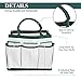 DRILLPRO 9 Piece Garden Tool Set, Gardening Steel Tools All-in-One Tool Bag, Durable Folding Stool, Stainless Steel Hand Tools Kit Bag