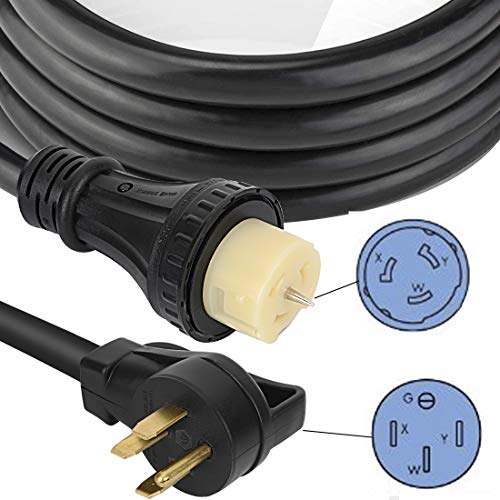 50 Amp Generator Extension Cord, 13FT STW 6/3 + 8/1 Power Cord N1450P