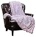 Chanasya Premium Solid Faux Long Fur Throw Blanket - Soft, Fuzzy Throw Blanket - for Bed or Couch - 50