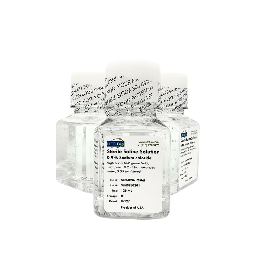 0.9% Normal Saline Solution - Sterile and 0.22um