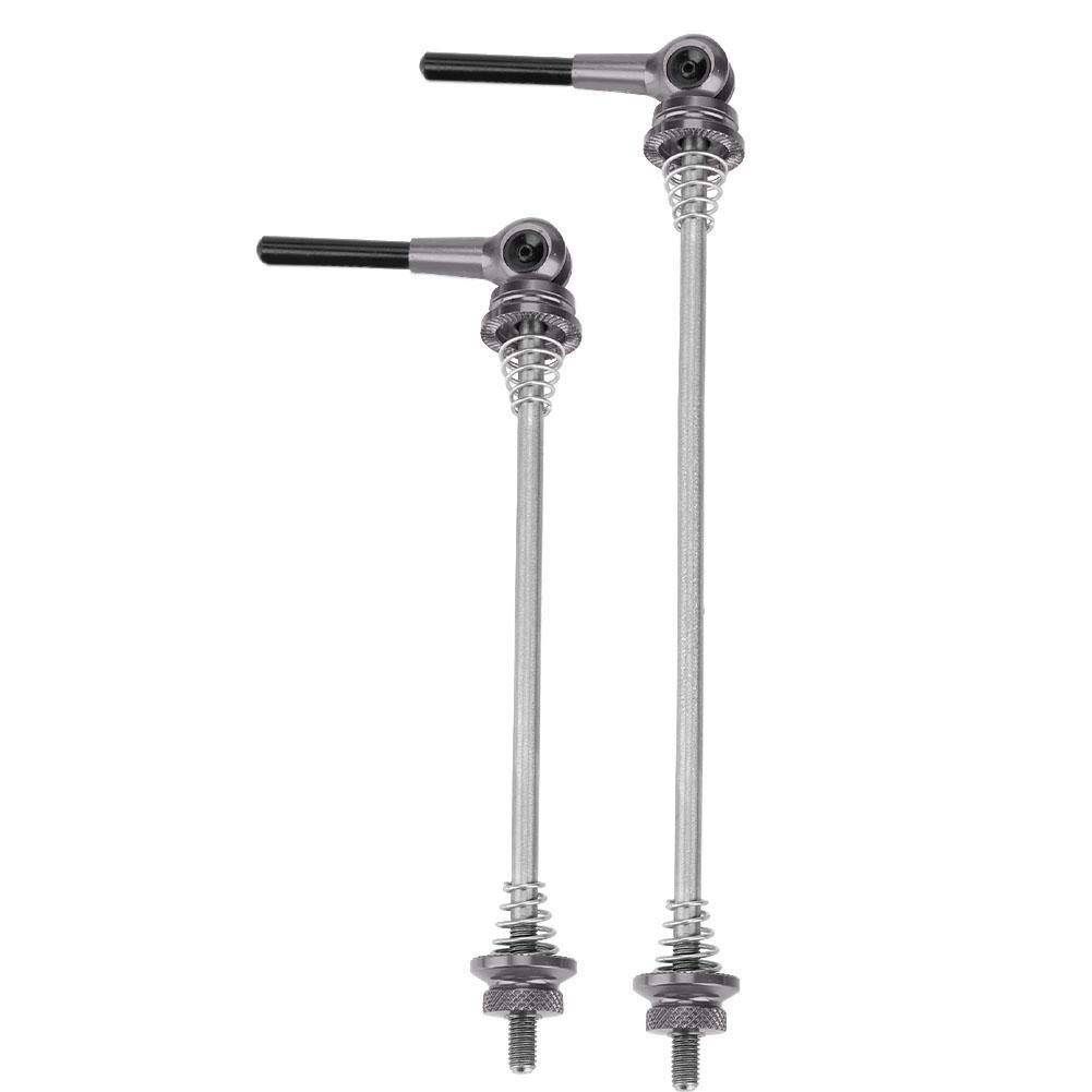 Bicaquu Bike Skewer, ZTTO 1 Pair 135/170mm Titanium Alloy Bike Quick Release for Mountain Road Bicycle Skewers(Black)