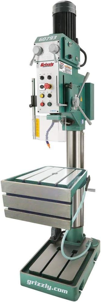 Grizzly IndustrialG0793-27-1/2" Heavy-Duty Gearhead Drill Press, Tapping & L-Table