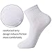 CelerSport Men's Ankle Athletic Cushion Arch Support Performance Sport Socks 6 Pack White