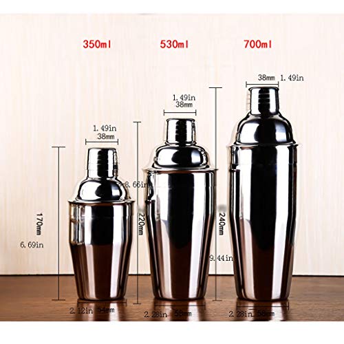Sektkühler Eisbehälter Weinkühler Barkeeper Cocktail Shaker Set - Edelstahl-Cocktail-Bar Set Mix Getränk Shaker Kit… – Bild 2