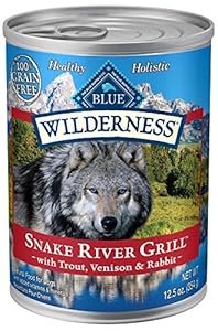 BLUE Wilderness Grain-Free Snake River Grill with Trout, Venison & Rabbit Wet Dog Food 12.5-oz (pack of 12)