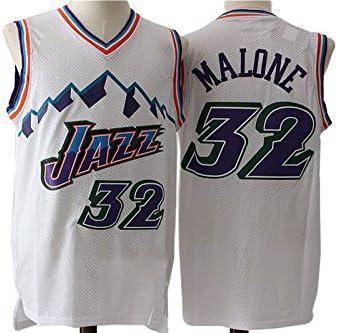 White Jerseys Utah Jazz Karl Malone #32 - Mens L