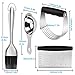 Stainless Steel Pastry Cutter Set, KATUMO Dough Blender Set Pastry Blender/Pastry Brush/Dough Scraper/Egg Separator, for Kitchen Baking Barbecue Tools