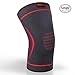 Reharock Compression Knee Sleeve Support for Running, Crossfit, Basketball, Joint Pain Relief, Knee Brace for Meniscus, ACL & Tendonitis, Arthritis and Injury Recovery-Single Wrap