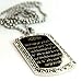 Interway Trading Ayatul Kursi CZ Engraved High Polished Stainless Steel Necklace Pendant with 24 inch Stainless Steel Chain Giftpouch and Keyring