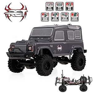 Longshow Toy RC Vehicles， RGT 1/24 2.4G 4WD 15KM/H RC Rock Crawler Rechargeable Remote Control Truck Off Road RC Car for Kids