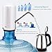 Water Bottle Pump 5 Gallon, USB Charging Portable Electric Drinking Water Bottle Pump Dispenser [2000MA Battery Powered](Black)