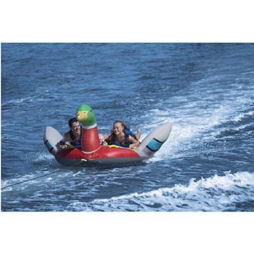 Swim Central Inflatable Lay-on Decoy Duck Towable Float, 86-Inch
