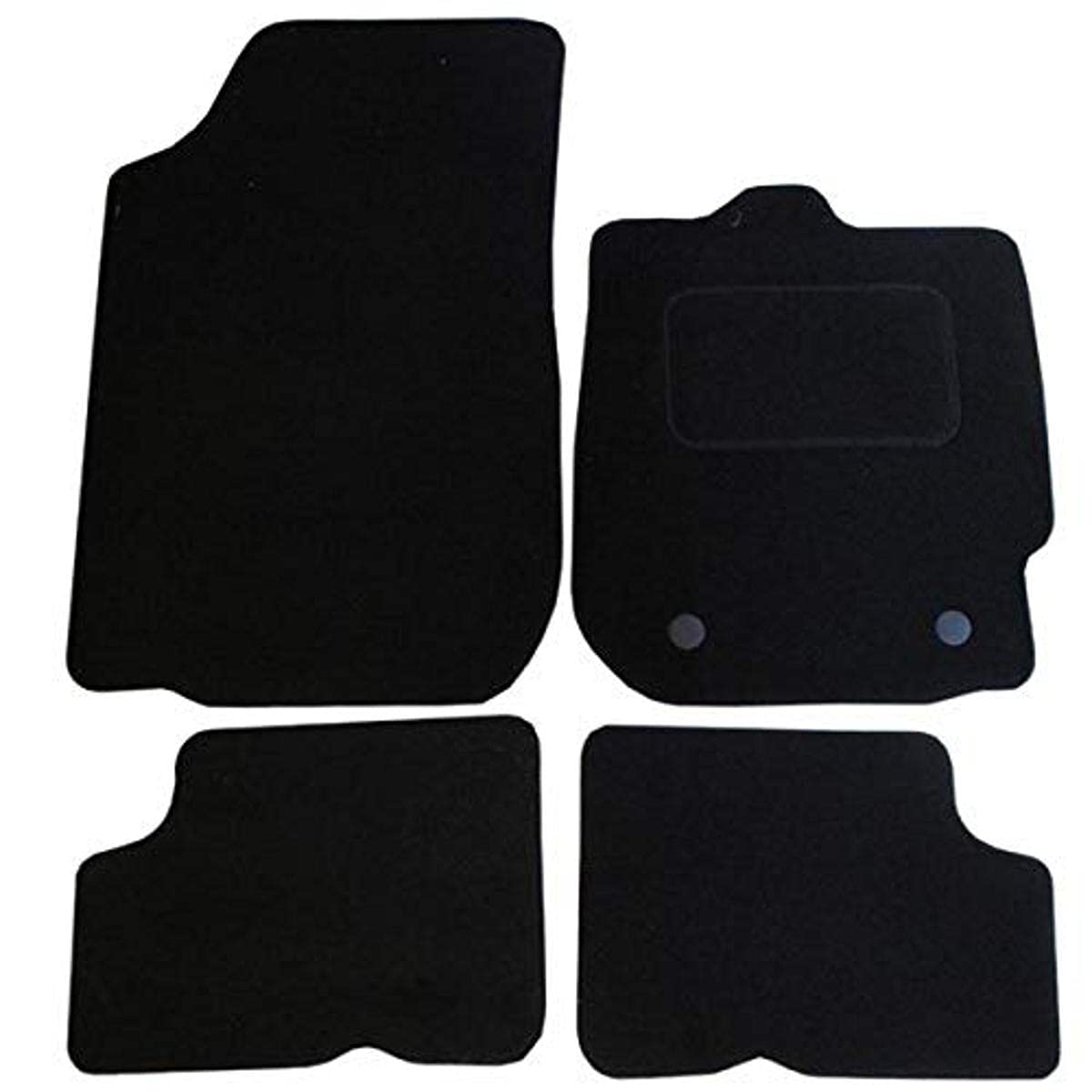 JVL Fully Tailored 4 Piece Car Mat Set with 2 Clips