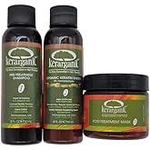 Formaldehyde-Free Organic Keratin Treatment Set (2 oz/60 ml) by Kerarganic - Natural Ingredients that Eliminates Frizz, Reduces Volume, Repairs Damages.
