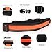 Bseen Running Belt - Reflective Waist Belt - LED Running Waist Belt USB Rechargeable Running Gear Light Weight Polyester Sport Belt Adjustable Elastic Band and Buckle for Runner (Orange)