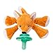 Nookums Paci-Plushies Fox Shakies- Pacifier Holder and Rattle (2 in 1)