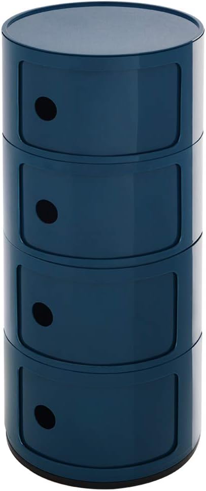 Warmiehomy Unidad de almacenamiento redonda de plástico para el hogar