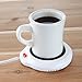 Home-X Mug Warmer, Desktop Heated Coffee & Tea - Candle & Wax Warmer (White)