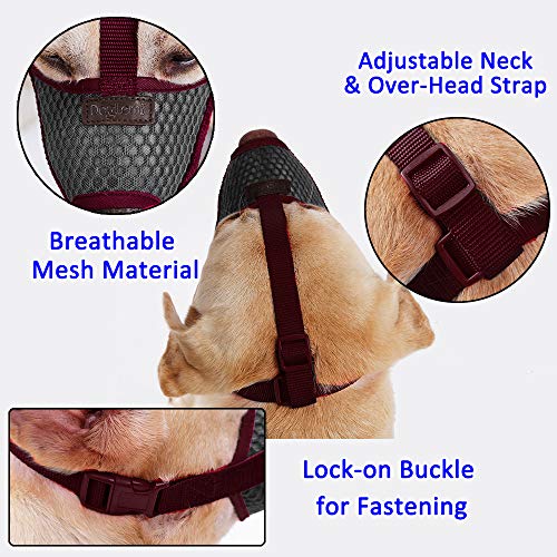 image for Barkless Nylon Dog Muzzle - Anti-Biting Barking Secure Fit Dog Muzzle 
