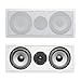 Acoustic Audio CS-IW26CC 250 Watts in-Wall Dual 6.5-Inch Center Channel Speaker, White