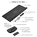 UPWADE Wireless Keyboard and Mouse Combo 2.4GHz Wireless Keyboard Mouse Combo with Whisper Quiet Design and Long Battery Life for Laptop Mac Tablet Desktop PC Computer Smart TV (Black-Compact Size)