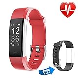 Letsfit Fitness Tracker HR, Activity Tracker Watch with Heart Rate Monitor, IP67 Water Resistant Smart Bracelet with Calorie Counter Pedometer Watch for Smart Phone only for Kids Women Men