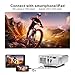 PoFun Portable LED Full HD Projector, 1920 x 1080 Resolution, HDMI, VGA, AV, SD, 150