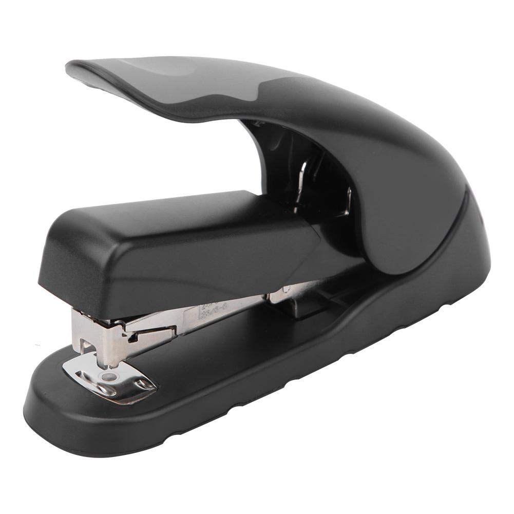 Fdit Less Effort Stapler 20/40 Sheets Home Office Stapler Book Paper Binding Machine for 24/6 24/8 26/6 26/8 Nails(Black)