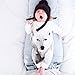 Lovely Newborn Infant Kids Baby Boy Girl Bear Print Rompers (Size:9Months, White)