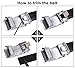 Tonly Monders Men's Dress Leather Belt Automatic Ratchet Buckle, Black, 35mm Wide 110cm 28 30 32 34 36 Inch Waist