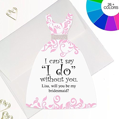 Will you be my bridesmaid card. Bridesmaid Proposal Card with envelope for Maid of honor, Matron of honor, Junior Bridesmaid, Flower Girl
