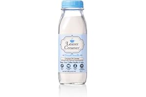 Leaner Creamer Non-Dairy Sugar Free Coffee Creamer Powder. Perfect Coconut Oil Non-Dairy Powder To Naturally Cream and Sweeten Coffee, Smoothies, Protein Shakes & More! Ideal Flavoring For All Diets ( 9.87 oz) (FRENCH VANILLA, Glass Bottle (9.87 oz))