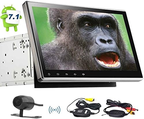 Wireless Backup Camera Included! Eincar GPS Car Stereo with 10.1inch Android 7.1 System Car Radio Stereo in Dash GPS Navigation Headunit support 1080P CD DVD Video Car Player Wifi Bluetooth