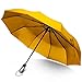 Rainlax Travel Windproof Umbrella Lightweight 10 Ribs Automatic Compact Canopy Umbrellas for Men/Women One Handed Operation