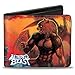 Men'sSega Genesis Wallet Altered Beast Box Cover Art Wolf Pose R, -Multi, One Size