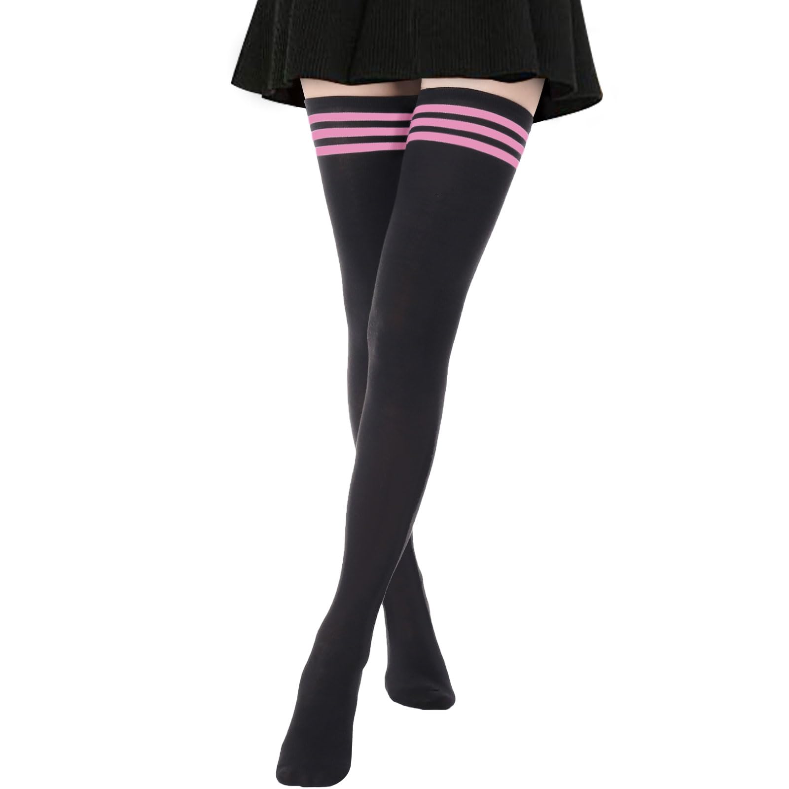 AQOKKA 1 Pairs Extra Long Thigh High Socks for