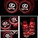 ATlife LED Car Logo Cup Holder Pad Waterproof Bottle Drinks Coaster Built-in Light 7 Colors Changing USB Charging Mat Auto LED Cup Mat Car Atmosphere Lamp 2PCS (for Lex-us)