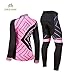 ZEROBIKE Women’s Breathable Long Sleeve 3D Gel Padded Bicycle Cycling Suit Mesh Cloting Pants Set UV Protectivethumb 1