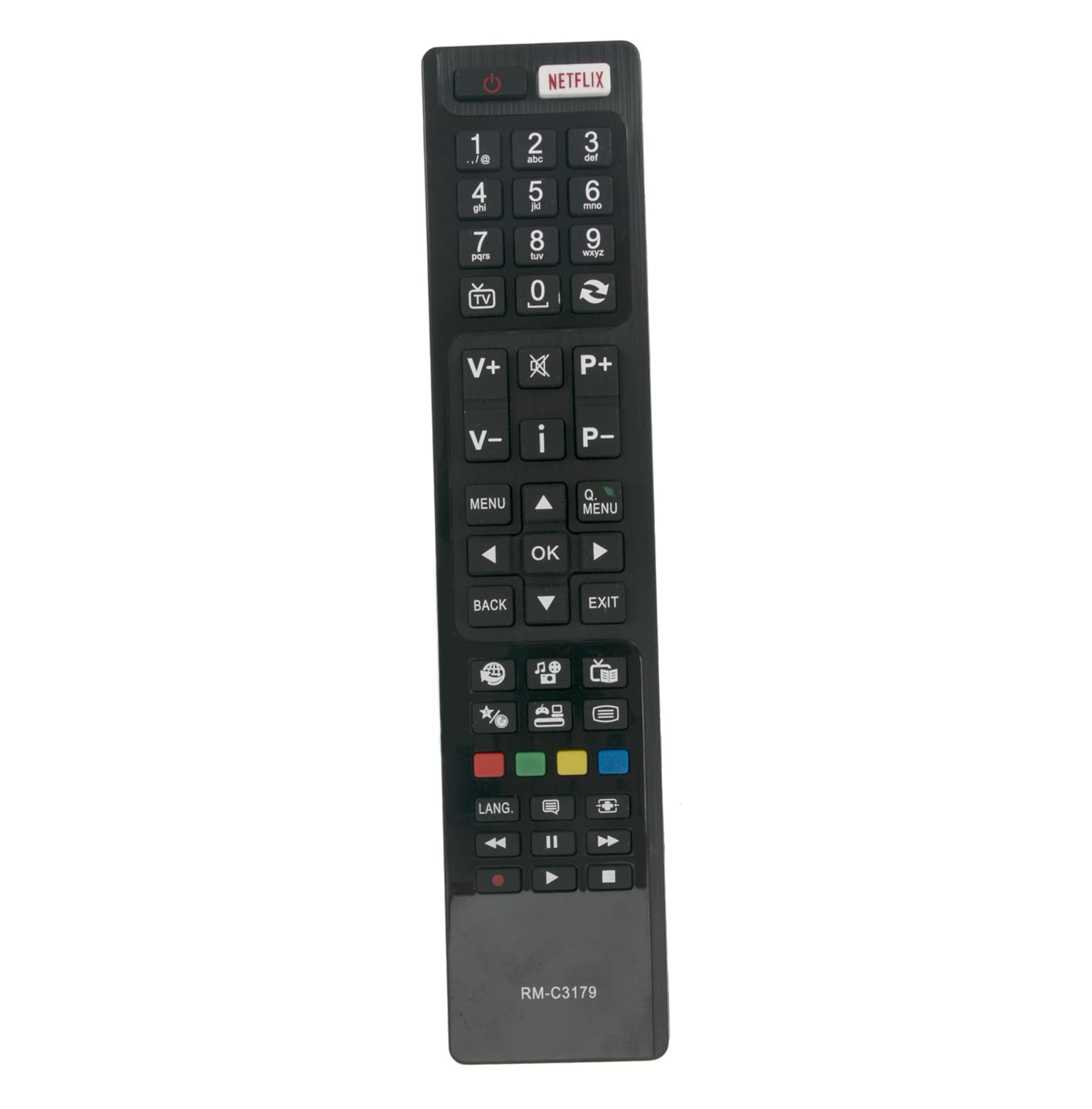 AULCMEET RM-C3179 Replacement Remote Control Compatible with JVC 4K OLED Smart TV LT-65VU83A LT40VF53A LT-32VH53A LT32VH53A LT49C870 LT-43VU83A LT-55VU83A LT-48VU83A LT-49VU83A LT-49VF53A