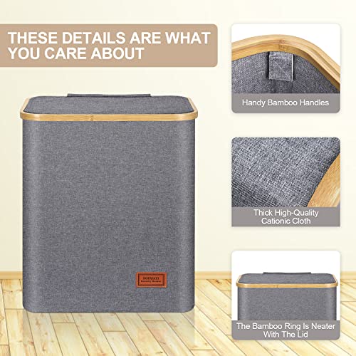 DOFASAYI Laundry Basket with lid 85L XL Large Laundry Hamper with