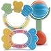 Milan's Angel Eco-Friendly Organic & BPA Free Baby Teething Toys and Rattle Gift Set! Perfect for Infants and Toddlers! Two Natural Teethers & a Rattle in Frustration-Free, Recyclable Packaging!