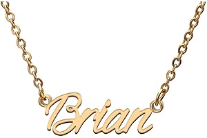 GR859C Name Tag Necklaces for Her His Friends Familys Relationship Memory Jewelry Gift
