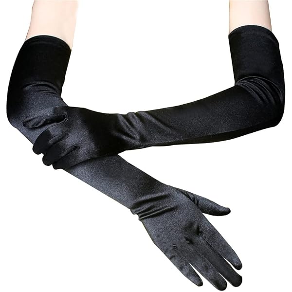 Obmwang Glitzer-Alien-Handschuhe Silber – Für Halloween, Cosplay & Kostümpartys
