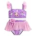 Disney Princess Deluxe Swimsuit for Girls - 2-Piece Pink