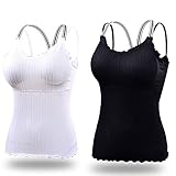 Flyou 10pcs Lady Lace Clip-on Mock Camisole Bra Insert Overlay Modesty Panel vest