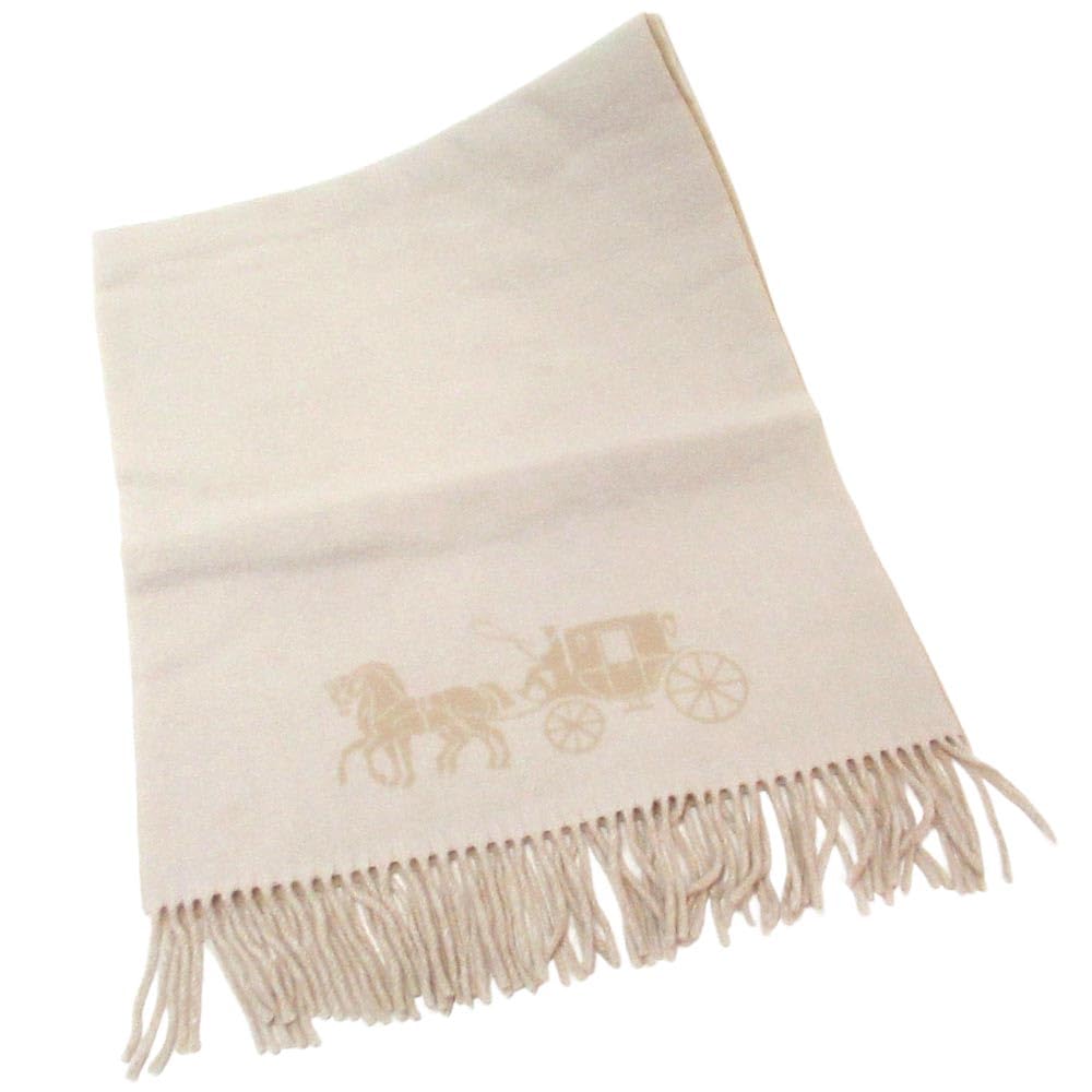 Photo 1 of COACH Oversized Bicolor Horse and Carriage Muffler