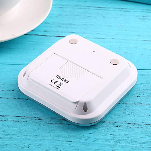 Color Electronic Clock Screen Control Thermometer Round Home Digital Hygrometer Indoor Humidity,Indoor Outdoor Thermometer Digital Hygromete,Weather Thermometer Monitor for Home,Car,Office (Silver) - Thumbnail 6